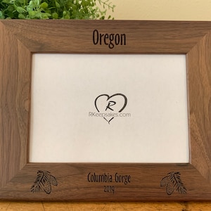 Personalized Pinecone Picture Frame with Custom Text
