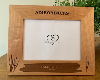 Personalized Lake or Pond Picture Frame with Any Text