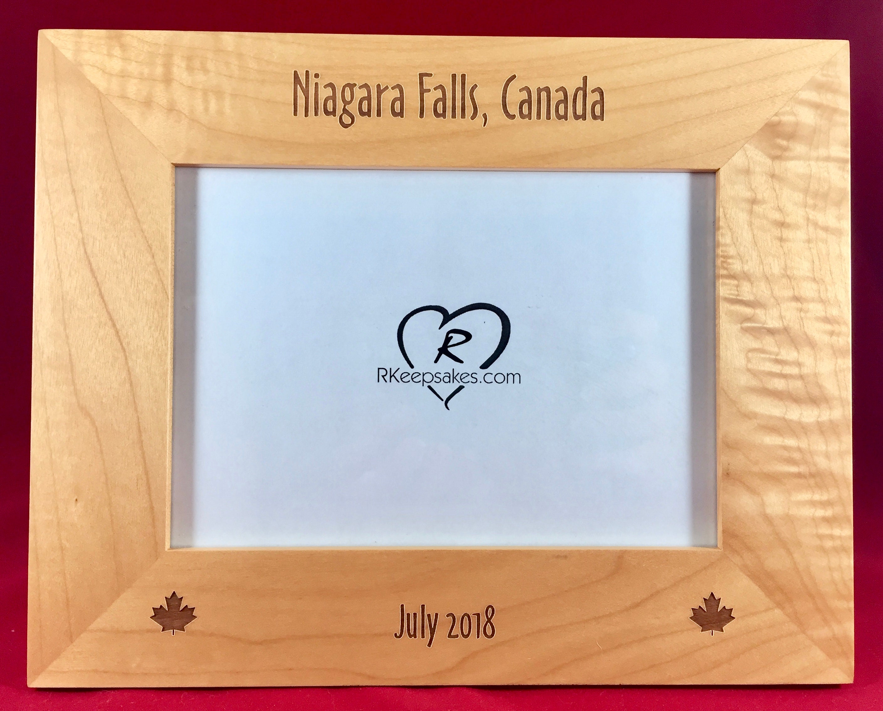 Canada Picture Frame Personalized Niagara Falls Any Text | Etsy