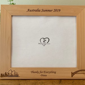 Australia Picture Frame, Sydney Opera House, Custom Text