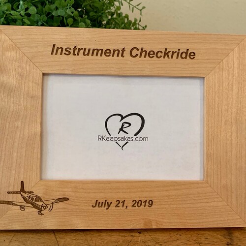 Airplane Aviator Picture Frame Custom Text Etsy