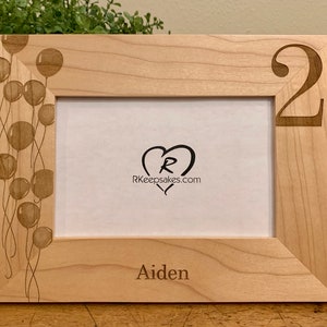 2nd Birthday Personalized Picture Frame
