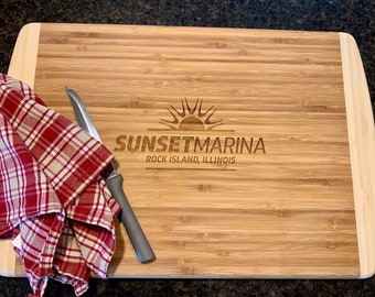 Corporate Cutting Board, Engrave any logo-large, Gift for clients, Gift for employees