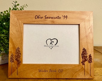 Aspen Trees, Personalized Engraved Picture Frame, Any Text