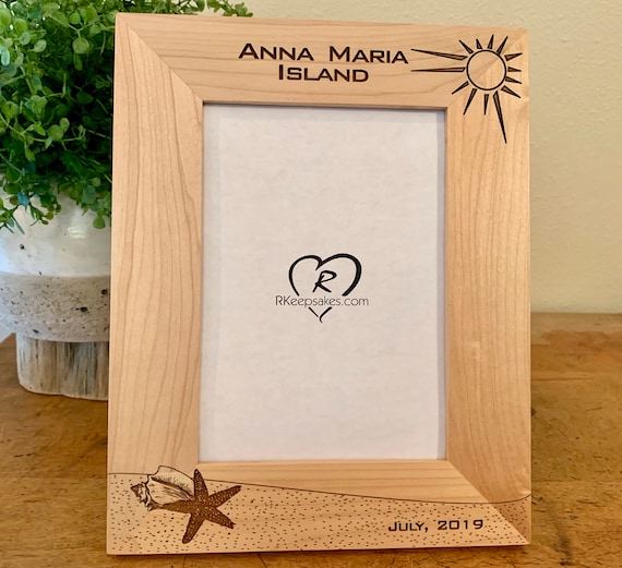 Beach Personalized Picture Frame/any Etsy