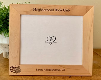 Personalized Book Picture Frame with Any Text