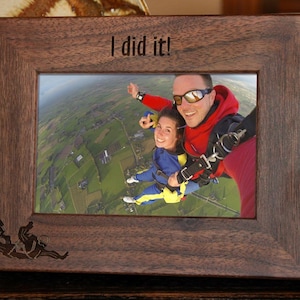 Personalized Skydiving Picture Frame, Any Text