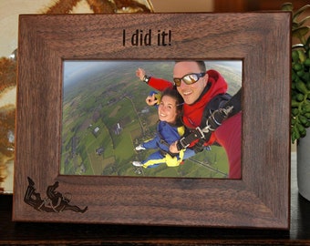Personalized Skydiving Picture Frame, Any Text