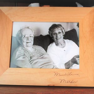 Handwriting Custom Engraved Picture Frame