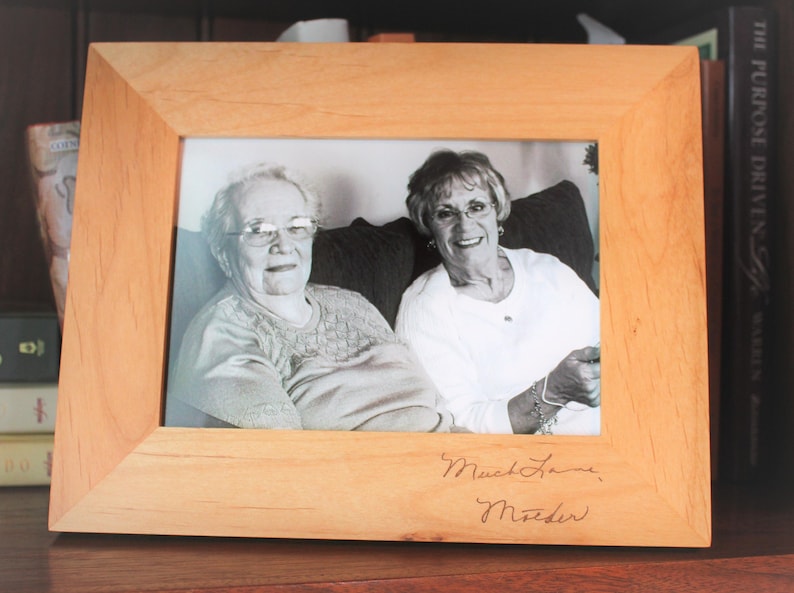 Handwriting Custom Engraved Picture Frame Etsy