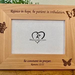 Butterfly Picture Frame/Personalized/Any Text/Photo Frame/Special Gift/Butterfly Garden/Custom Frame/Engraved
