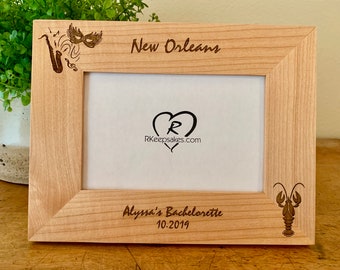 Personalized New Orleans Picture Frame, Any Text