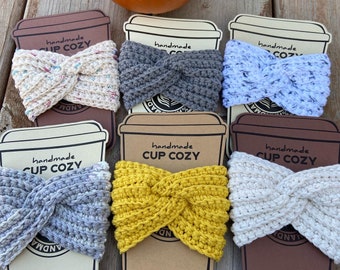 100% cotton twist cup cozy