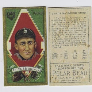 polar bear tobacco baseball cards Polar Bear Tobacco