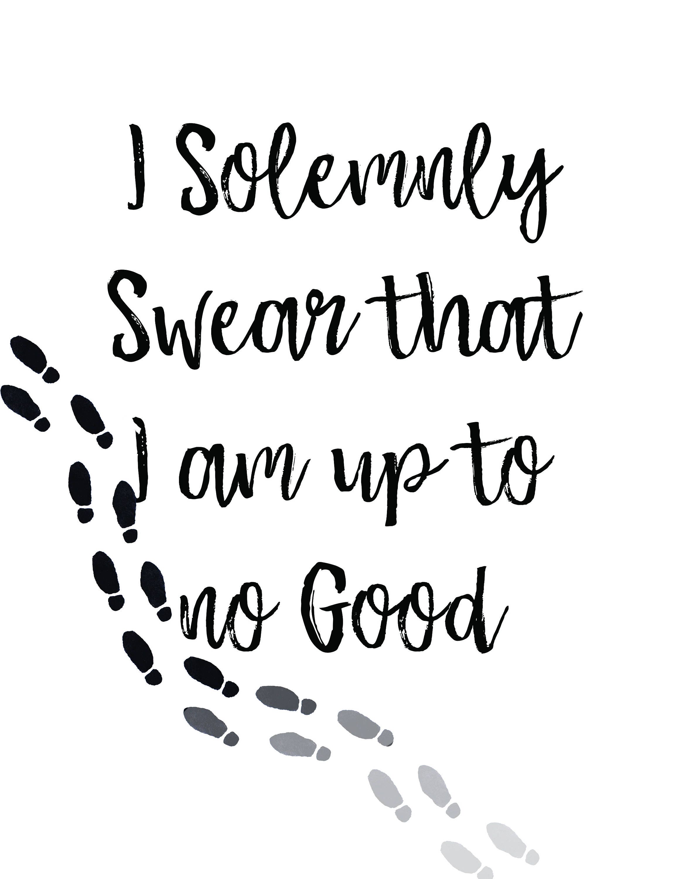 I Solemnly Swear Harry Potter Quote Digital Print | Etsy
