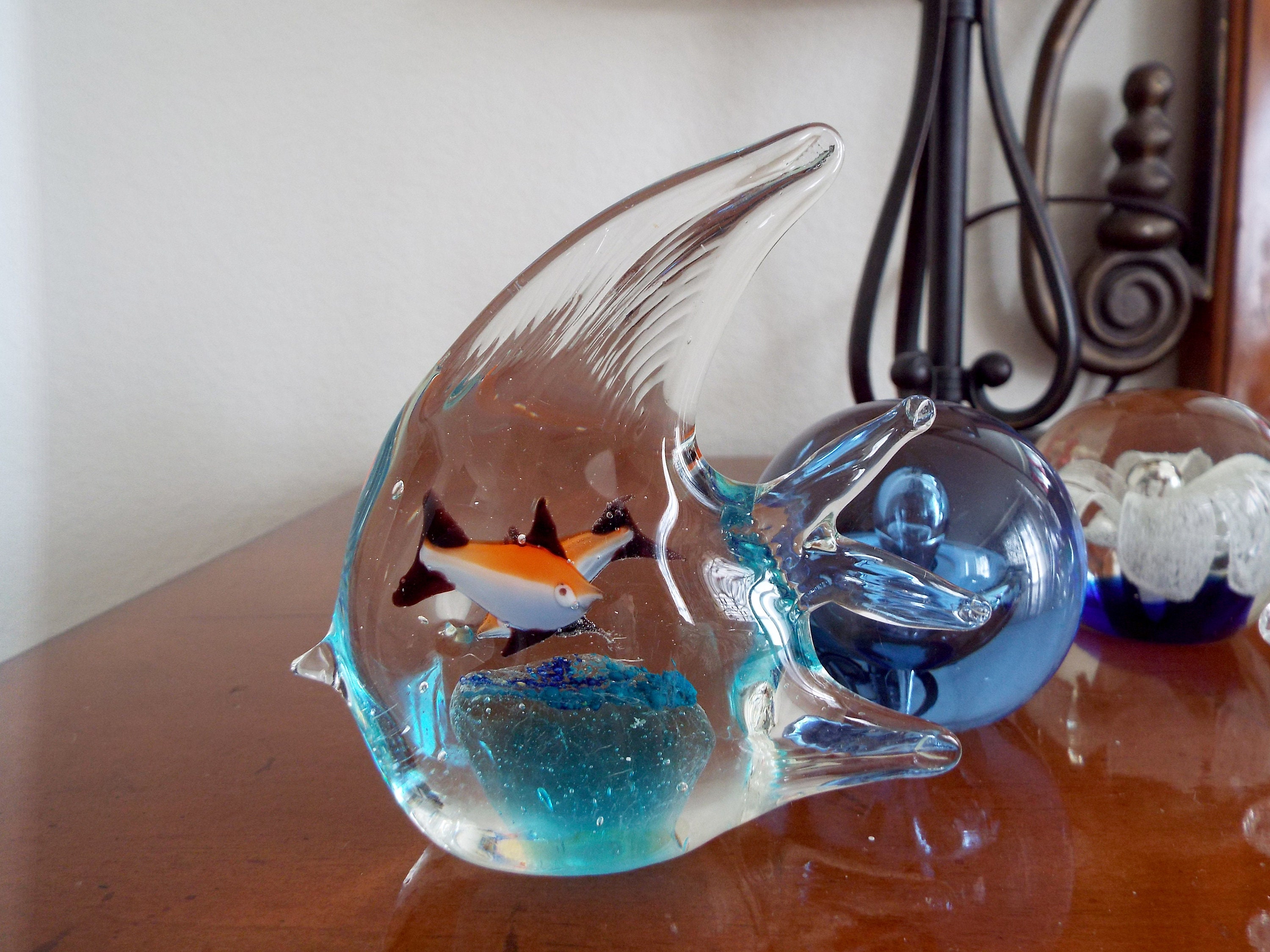 Murano Style Glass Angel Fish Etsy