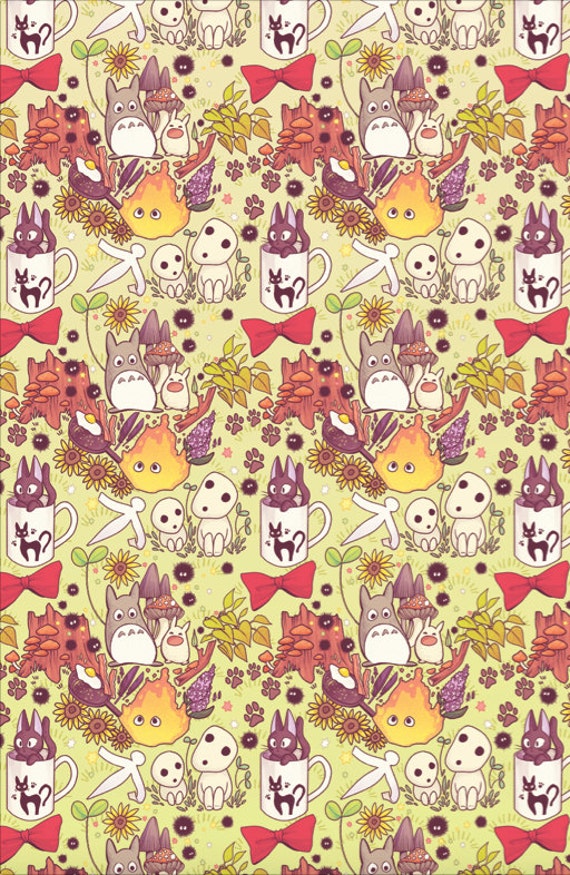 Studio Ghibli Doodle Pattern 11x17 Print Etsy