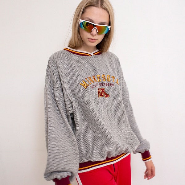 Vintage Minnesota College Sweatshirt Crewneck Oversized