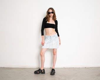 Minigonna vintage in denim Y2K