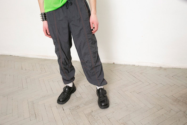 Vintage Track Pants Grey Sportswear Joggers 90s image 6