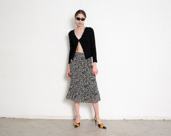 Vintage 90s Midi Skirt Black