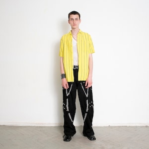 Vintage 90s Striped Button Up Shirt