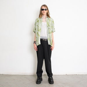 Vintage 90s Button Up Shirt Green