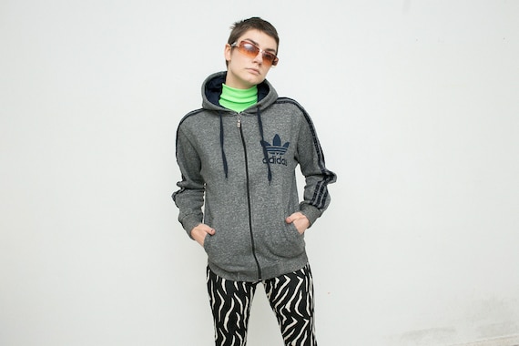 grey and black adidas hoodie