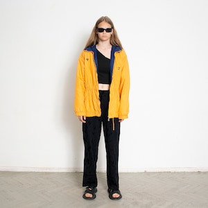 Vintage Y2K Warm Track Jacket Orange