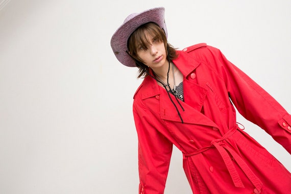 ジャケット・アウター 1990sArchive  Super Long Coat High-end Long Handsome Leather Jacket Women's Spring Autumn