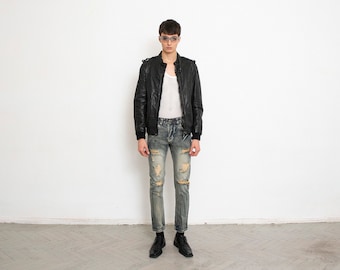Vintage Y2K Acid Wash Jeans Skinny Distressed