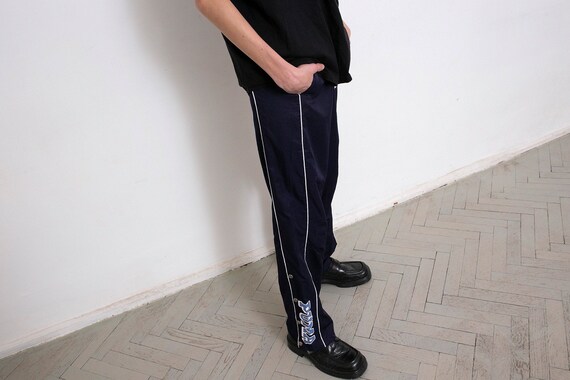 Vintage Puma Joggers Dark Blue Pants White Stripes Brand Logo - Etsy