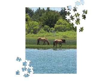 Jigsaw puzzle- Rachel Carson Reserve Wild Horses (Beaufort, NC)