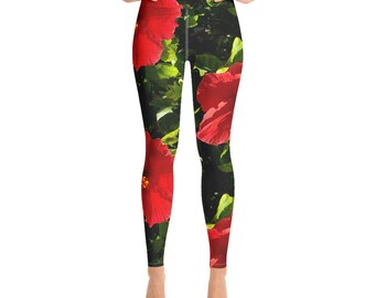 Hibiscus Yoga Leggings