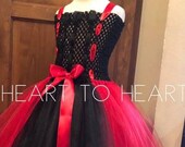 Tutu Dress, Black and red tutu dress, girls tutu, girls tutu dress, flower girl tutu, birthday tutu, tutu, Tutu gown, girls outfit