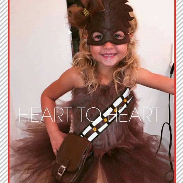 Chewbacca tutu, Halloween costume, Star wars tutu dress, Chewbaca Halloween tutu, furry tutu, storm trooper, birthday girl outfit