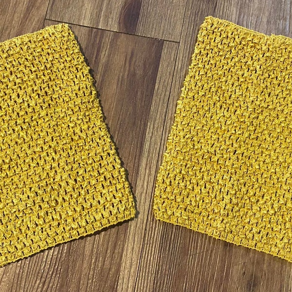 Yellow Gold Crochet tutu top, crochet top, DIY Top, Unlined Tutu too, Tube Top