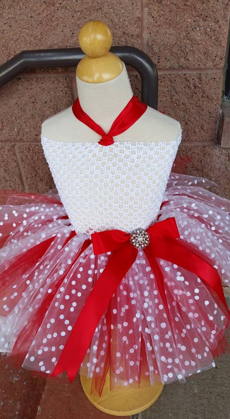 Adorable red and white tutu dress valentines tutu outfit Etsy