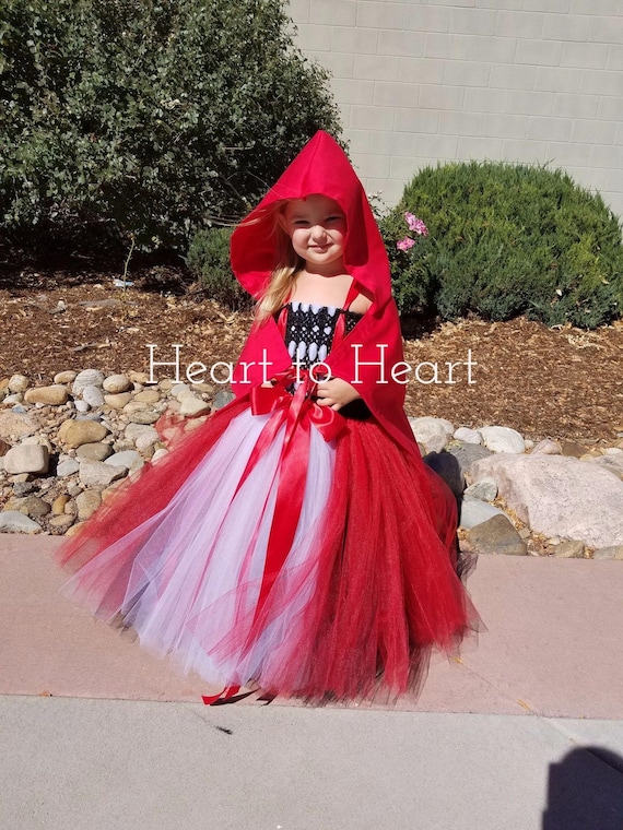 Red Riding Hood tutu, little red riding hood tutu costume, Halloween tutu,  little red