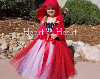 Red Riding Hood tutu, little red riding hood tutu costume, Halloween tutu, little red