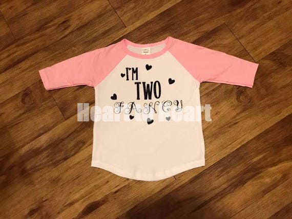 Two Fancy Outfit Girl Second Birthday Outfit Second Birthday Shirt