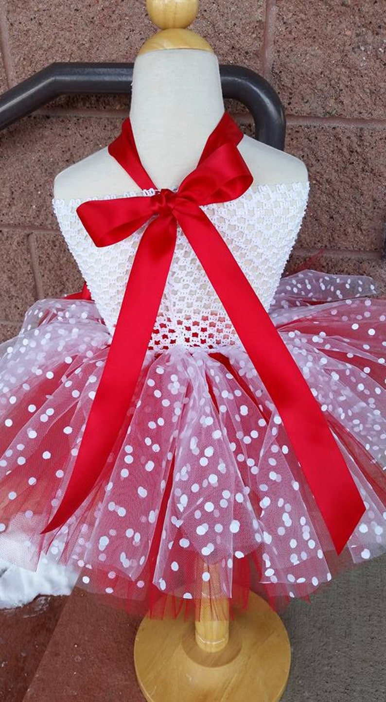 red and white striped tutu