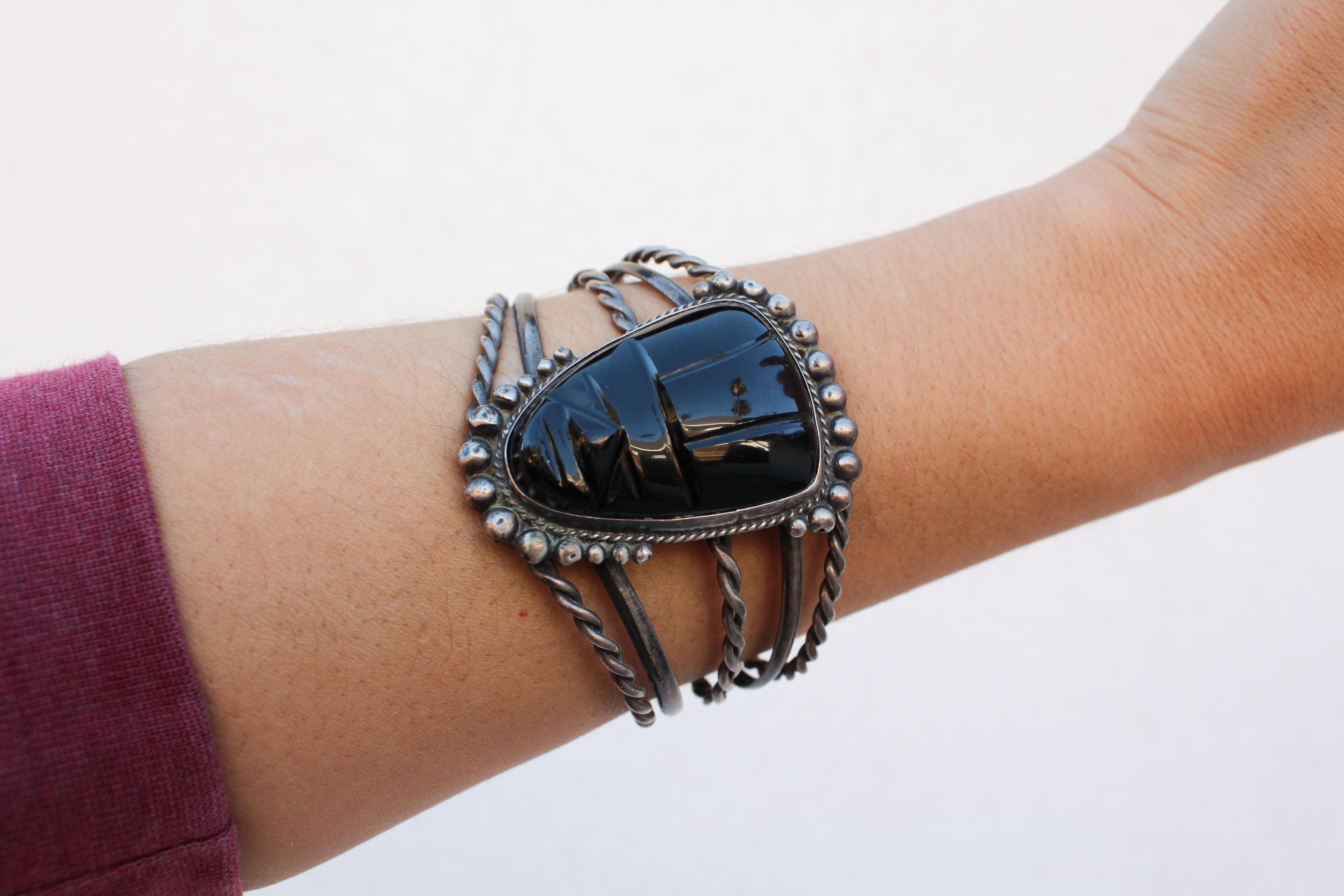 Onyx Face Cuff - Etsy