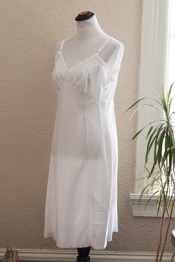 Gorgeous Vintage 1960s White Floral Embroidered Slip Dress / | Etsy
