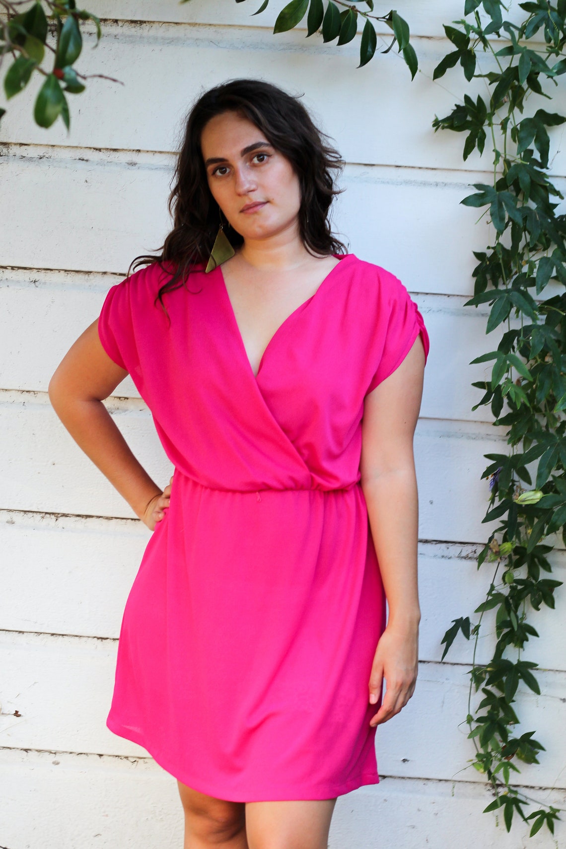 hot pink beach dress