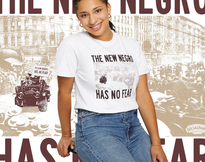 The New Negro Has No Fear T-shirt | Vintage UNIA Graphic Tee