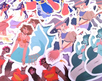 Monster Girl 3inch Vinyl Stickers