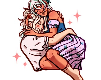 Cuddle Time Sticker