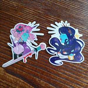 Hades and Persephone 3x3 Vinyl Stickers
