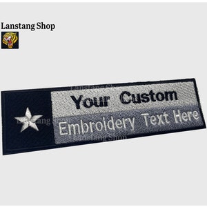 Personalized Texas Flag Patch: Custom Embroidered Name Badge